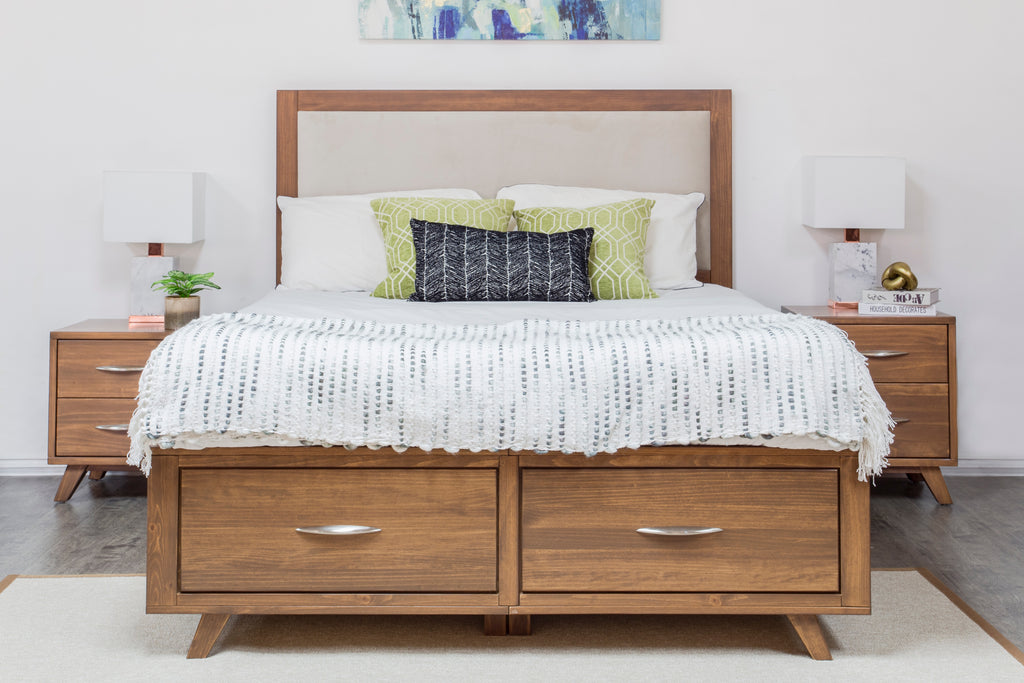 Brandon solid wood storage bed frame