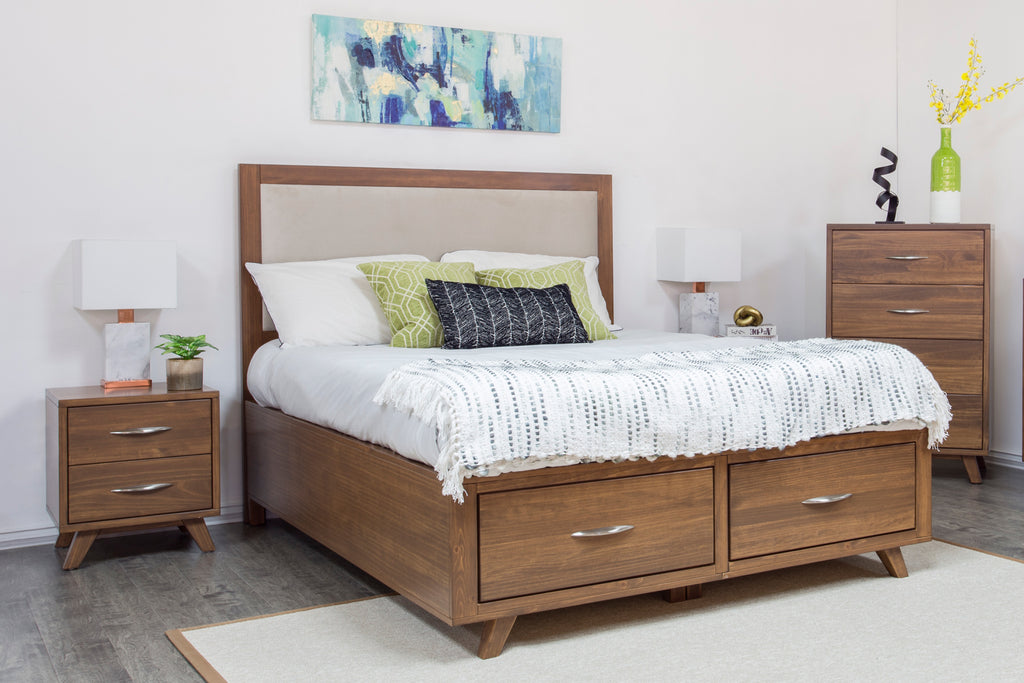 Brandon solid wood storage bed frame