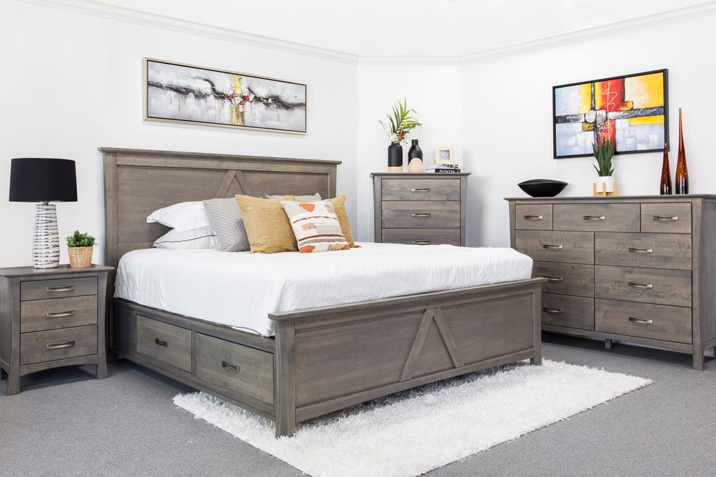 megan solid wood storage bed frame