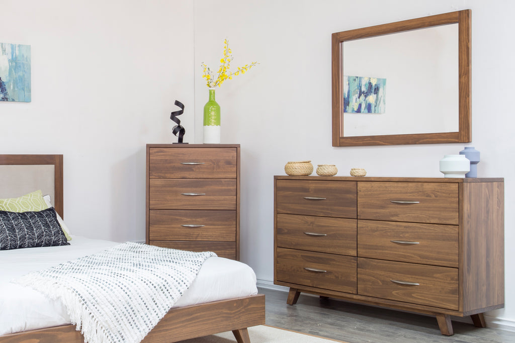 brandon solid wood dresser with mirror