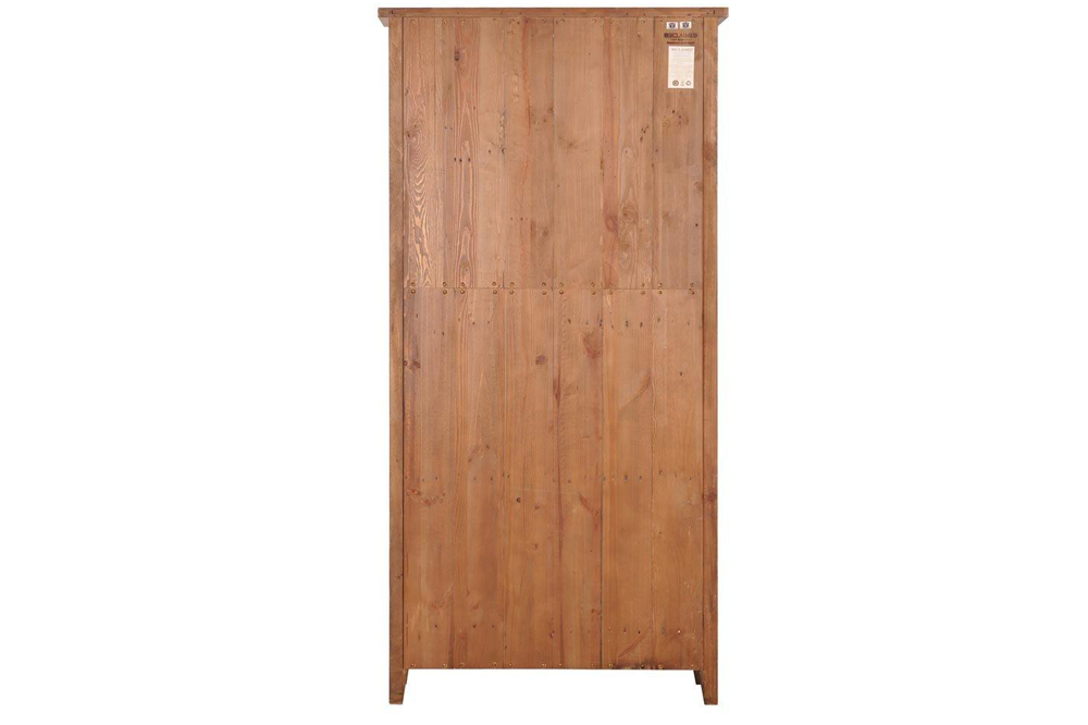 Old World solid wood bookcase back