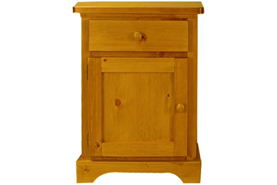 polo solid wood nightstand 1 drawer door