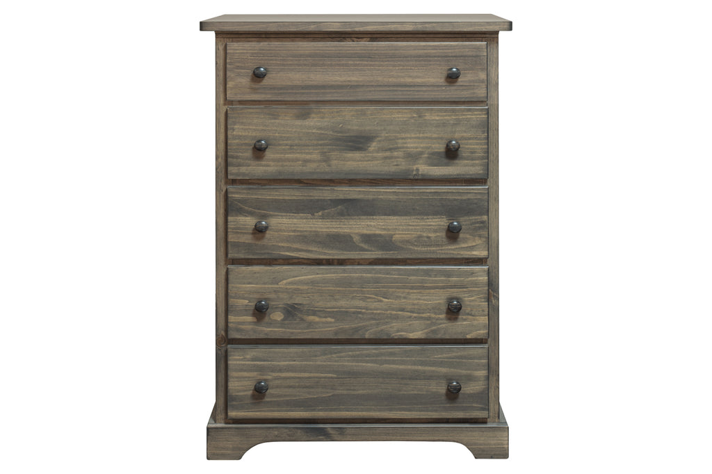 polo solid wood chest 5 deep drawer