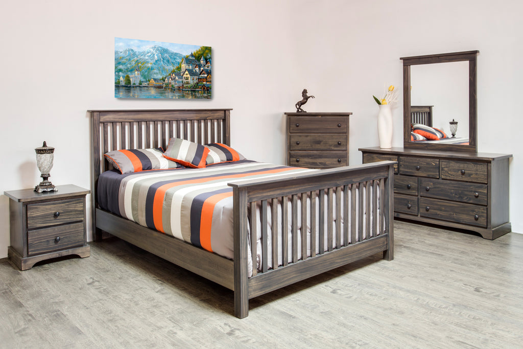 polo solid wood bed frame