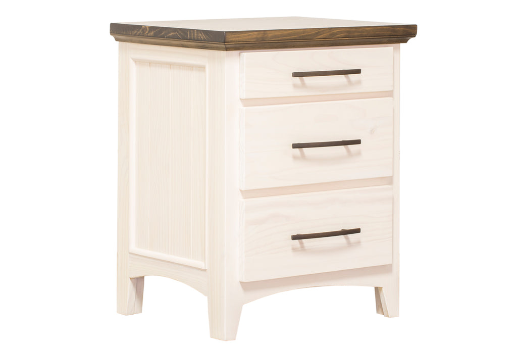 Sophia 2-tone nightstand angled